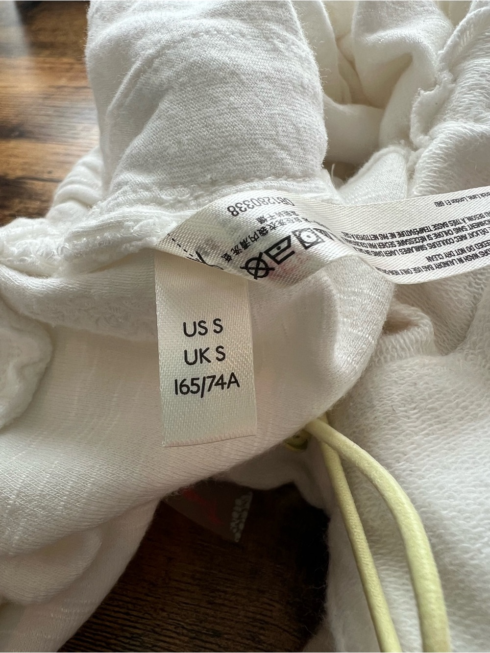 FP Movement Free People White Relaxed Lounge Pants Side Drawstring Pockets S - Picture 4 of 13
